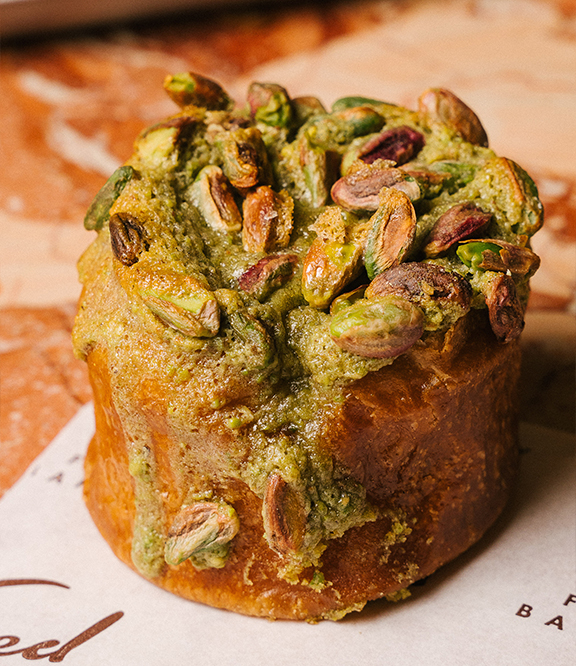 Pistachio Frangipane Brioche